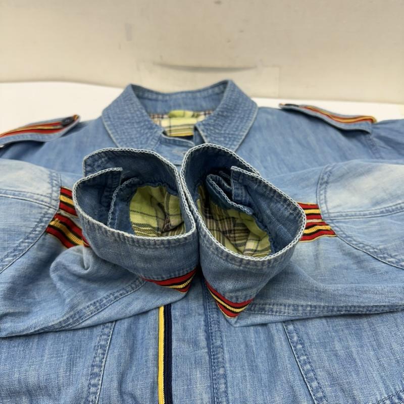 グッチ GUCCI ジャケット、上着 ジャンパー、ブルゾン デニム ミリタリー ジャケット 46 インディゴ / インディゴ / Indigo メンズ USED 古着 中古 50159403