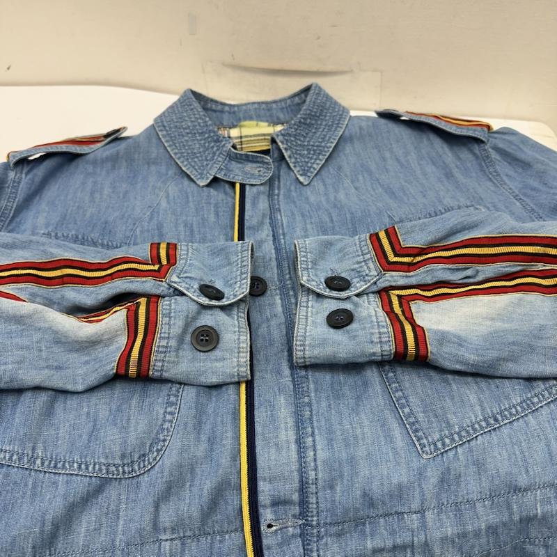 グッチ GUCCI ジャケット、上着 ジャンパー、ブルゾン デニム ミリタリー ジャケット 46 インディゴ / インディゴ / Indigo メンズ USED 古着 中古 50159403