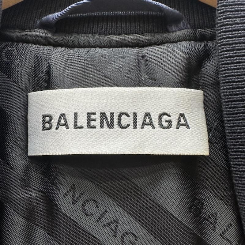 バレンシアガ BALENCIAGA ジャケット、上着 ジャンパー、ブルゾン キャンペーン ロゴ ボンバー ジャケット 516640 TSD23 34 紺 / ネイビー / navy メンズ USED 古着 中古 50159405