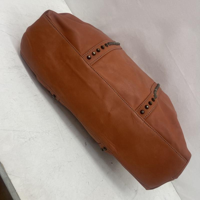 イオペレ IO PELLE トートバッグ トートバッグ 2way スタッズ レザーバッグ ショルダー テラコッタカラー 無地 橙 / オレンジ / orange レディース USED 古着 中古 50159407
