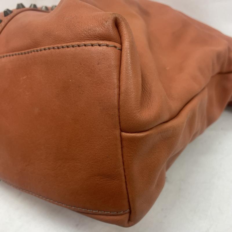 イオペレ IO PELLE トートバッグ トートバッグ 2way スタッズ レザーバッグ ショルダー テラコッタカラー 無地 橙 / オレンジ / orange レディース USED 古着 中古 50159407
