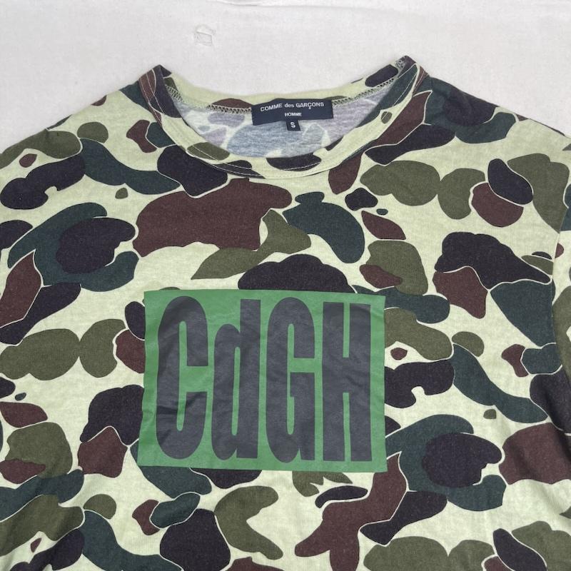 コムデギャルソンオム COMME des GARCONS HOMME Tシャツ 半袖 CdGH ボックス ロゴ プリント 迷彩柄 Tシャツ カットソー ht-t004 S マルチカラー / マルチカラー / multicolor メンズ USED 古着 中古 50159412