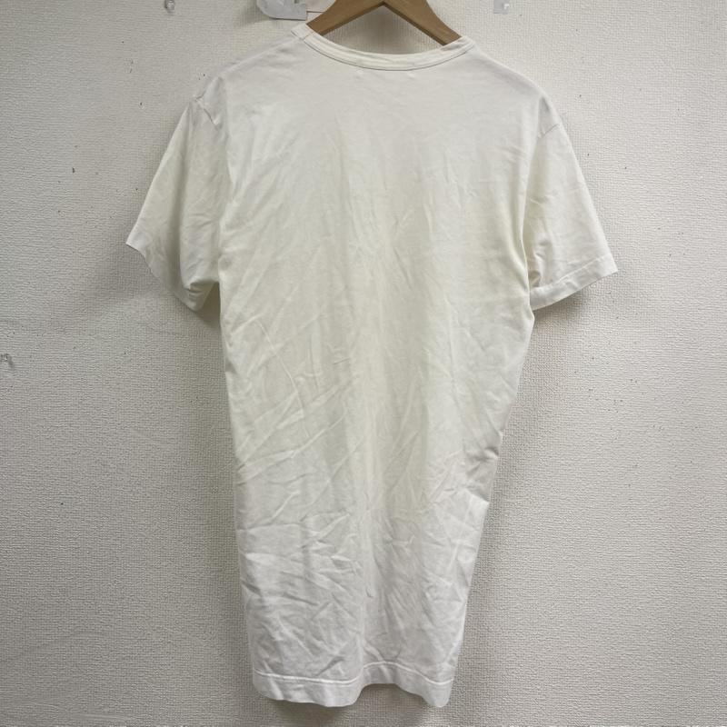 コムデギャルソンシャツ COMME des GARCONS SHIRT Tシャツ 半袖 アシンメトリー テールカット レイヤード ロング丈 半袖 Tシャツ M 白 / ホワイト / white メンズ USED 古着 中古 50159419