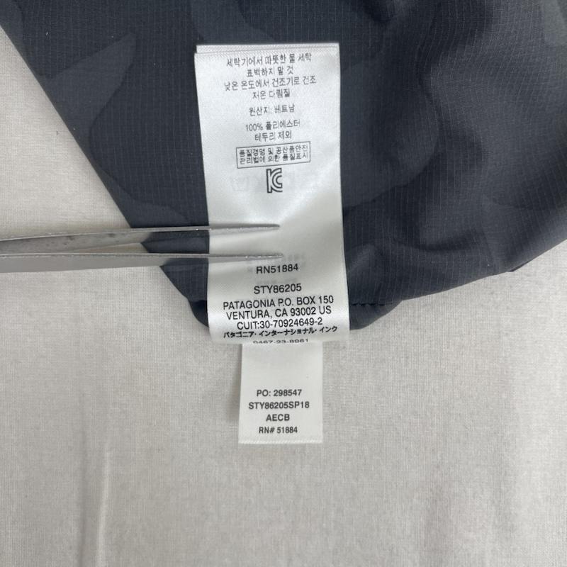 パタゴニア patagonia シャツ、ブラウス 半袖 ストレッチ プレーニング ハイブリッド シャツ 迷彩柄 86205sp18 XS 黒 / ブラック / black メンズ USED 古着 中古 50159436