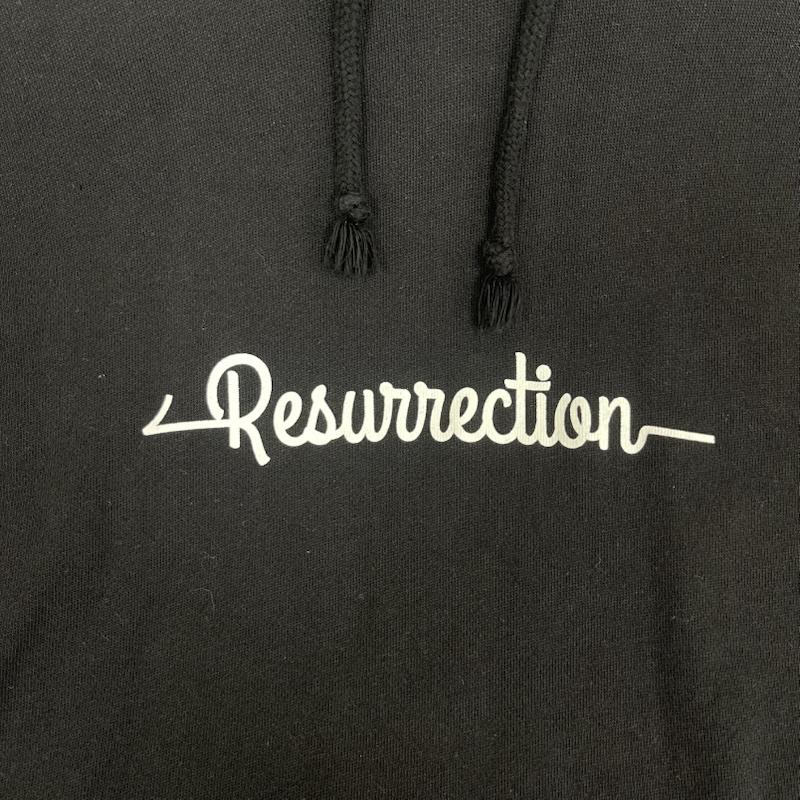 古着 USED パーカー 長袖 Resurrection ブランド ロゴ プリント プルオーバー パーカー XL 黒 / ブラック / black メンズ USED 古着 中古 50159439