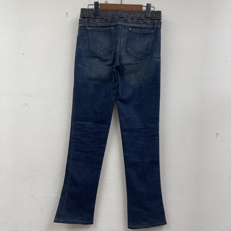 古着 USED パンツ デニム、ジーンズ Byblos Blu archive 編み上げ デザイン レザー ベルト デニム パンツ y2k 27インチ インディゴ / インディゴ / Indigo レディース USED 古着 中古 50159442