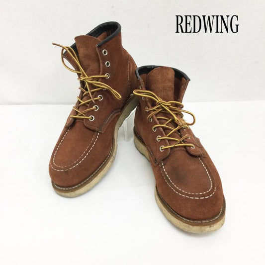 レッドウィング RED WING ブーツ ショートブーツ レッドウィング 8810 クラシックモックトゥ 赤茶 スエード US：8 茶 / ブラウン / brown メンズ USED 古着 中古 50159449