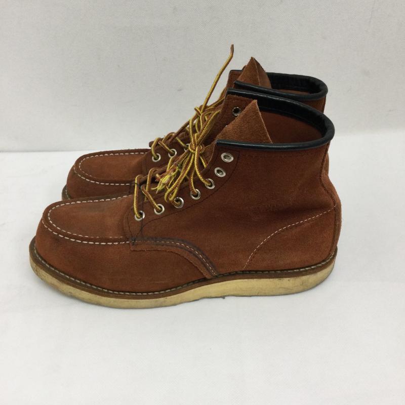 レッドウィング RED WING ブーツ ショートブーツ レッドウィング 8810 クラシックモックトゥ 赤茶 スエード US：8 茶 / ブラウン / brown メンズ USED 古着 中古 50159449