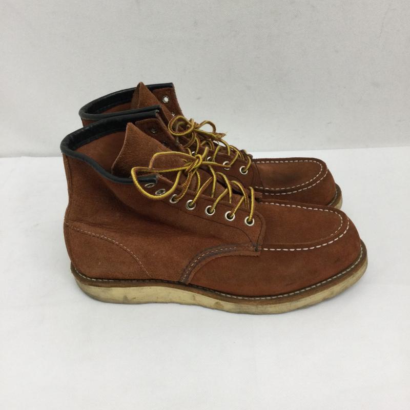 レッドウィング RED WING ブーツ ショートブーツ レッドウィング 8810 クラシックモックトゥ 赤茶 スエード US：8 茶 / ブラウン / brown メンズ USED 古着 中古 50159449