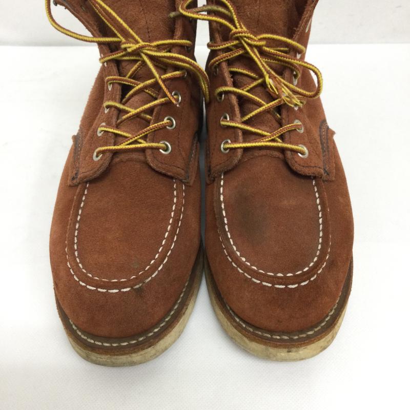 レッドウィング RED WING ブーツ ショートブーツ レッドウィング 8810 クラシックモックトゥ 赤茶 スエード US：8 茶 / ブラウン / brown メンズ USED 古着 中古 50159449