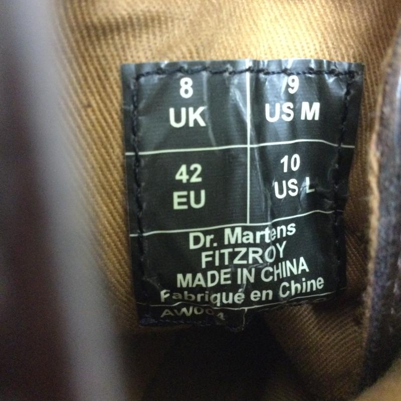 ドクターマーチン Dr.Martens ブーツ ショートブーツ ドクターマーチン FITZROY フィッツロイ ブローグ7ホールブーツ UK：8 茶 / ブラウン / brown メンズ USED 古着 中古 50159453