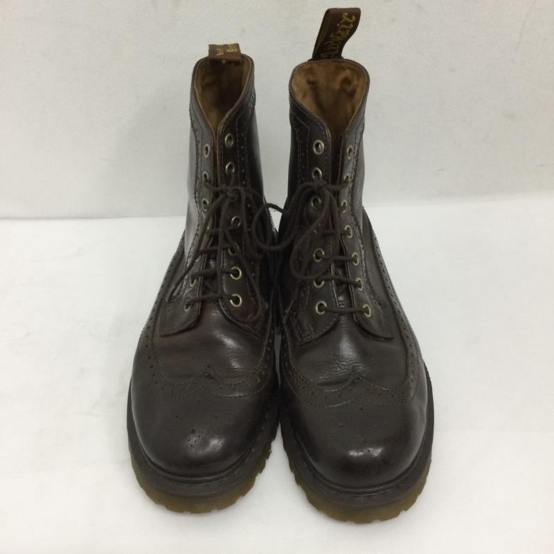 ドクターマーチン Dr.Martens ブーツ ショートブーツ ドクターマーチン FITZROY フィッツロイ ブローグ7ホールブーツ UK：8 茶 / ブラウン / brown メンズ USED 古着 中古 50159453