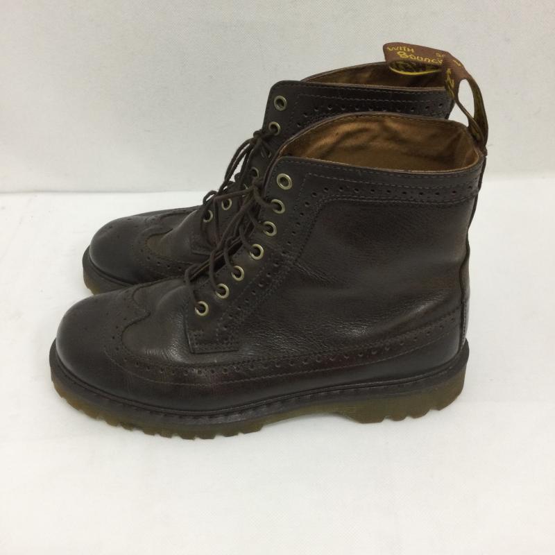 ドクターマーチン Dr.Martens ブーツ ショートブーツ ドクターマーチン FITZROY フィッツロイ ブローグ7ホールブーツ UK：8 茶 / ブラウン / brown メンズ USED 古着 中古 50159453