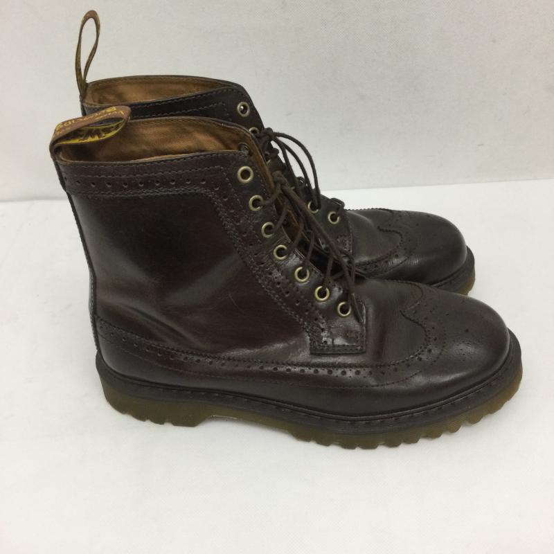 ドクターマーチン Dr.Martens ブーツ ショートブーツ ドクターマーチン FITZROY フィッツロイ ブローグ7ホールブーツ UK：8 茶 / ブラウン / brown メンズ USED 古着 中古 50159453