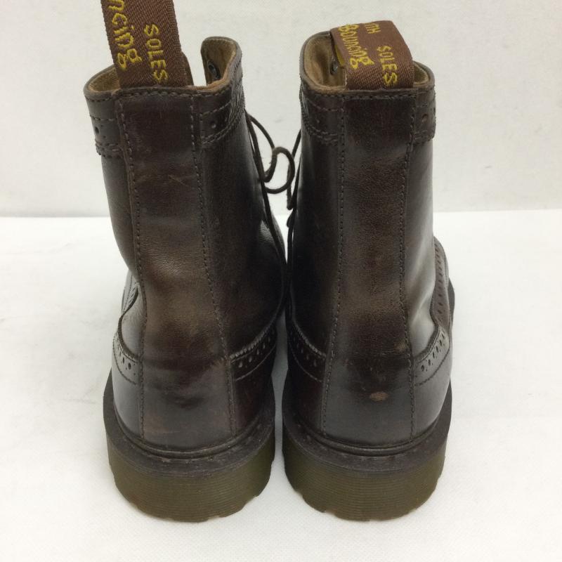 ドクターマーチン Dr.Martens ブーツ ショートブーツ ドクターマーチン FITZROY フィッツロイ ブローグ7ホールブーツ UK：8 茶 / ブラウン / brown メンズ USED 古着 中古 50159453