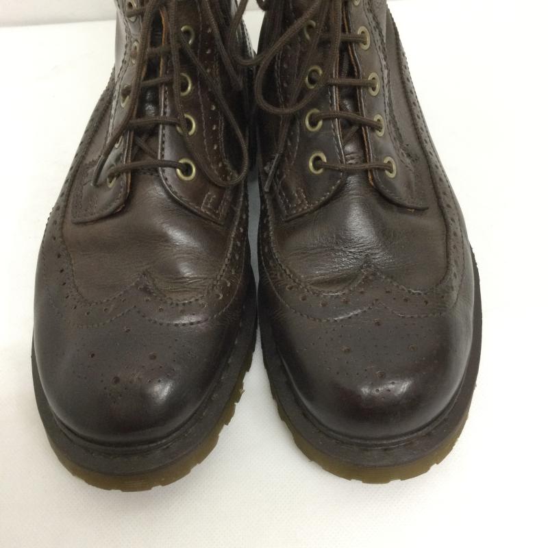ドクターマーチン Dr.Martens ブーツ ショートブーツ ドクターマーチン FITZROY フィッツロイ ブローグ7ホールブーツ UK：8 茶 / ブラウン / brown メンズ USED 古着 中古 50159453