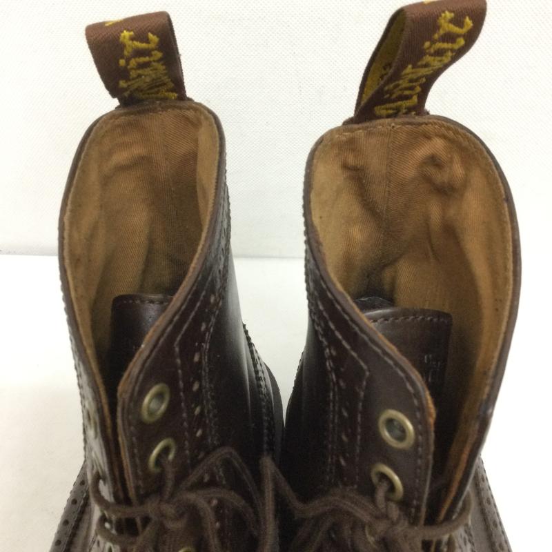 ドクターマーチン Dr.Martens ブーツ ショートブーツ ドクターマーチン FITZROY フィッツロイ ブローグ7ホールブーツ UK：8 茶 / ブラウン / brown メンズ USED 古着 中古 50159453