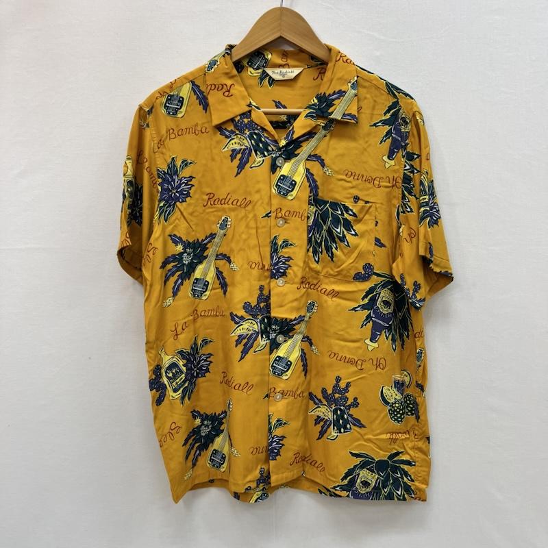ラディアル RADIALL シャツ、ブラウス 半袖 レーヨン アロハシャツ 開襟 L 黄 / イエロー / yellow メンズ USED 古着 中古 50159463