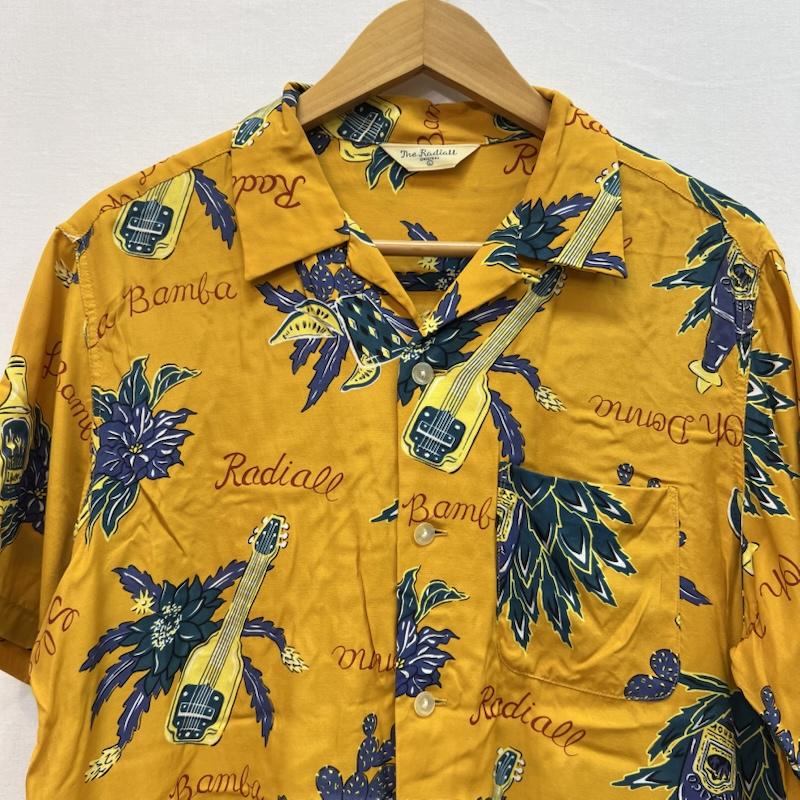 ラディアル RADIALL シャツ、ブラウス 半袖 レーヨン アロハシャツ 開襟 L 黄 / イエロー / yellow メンズ USED 古着 中古 50159463