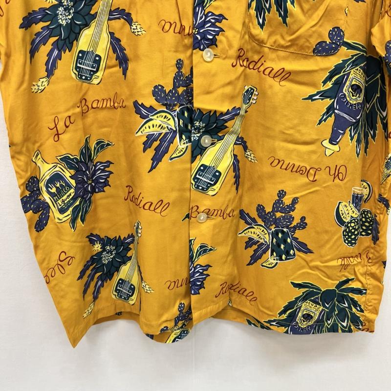ラディアル RADIALL シャツ、ブラウス 半袖 レーヨン アロハシャツ 開襟 L 黄 / イエロー / yellow メンズ USED 古着 中古 50159463