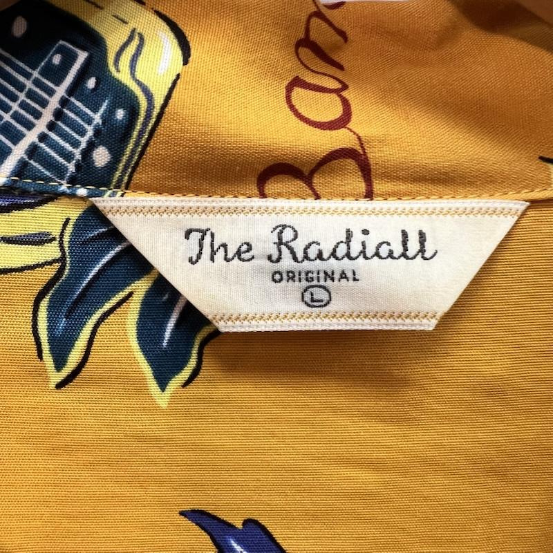 ラディアル RADIALL シャツ、ブラウス 半袖 レーヨン アロハシャツ 開襟 L 黄 / イエロー / yellow メンズ USED 古着 中古 50159463