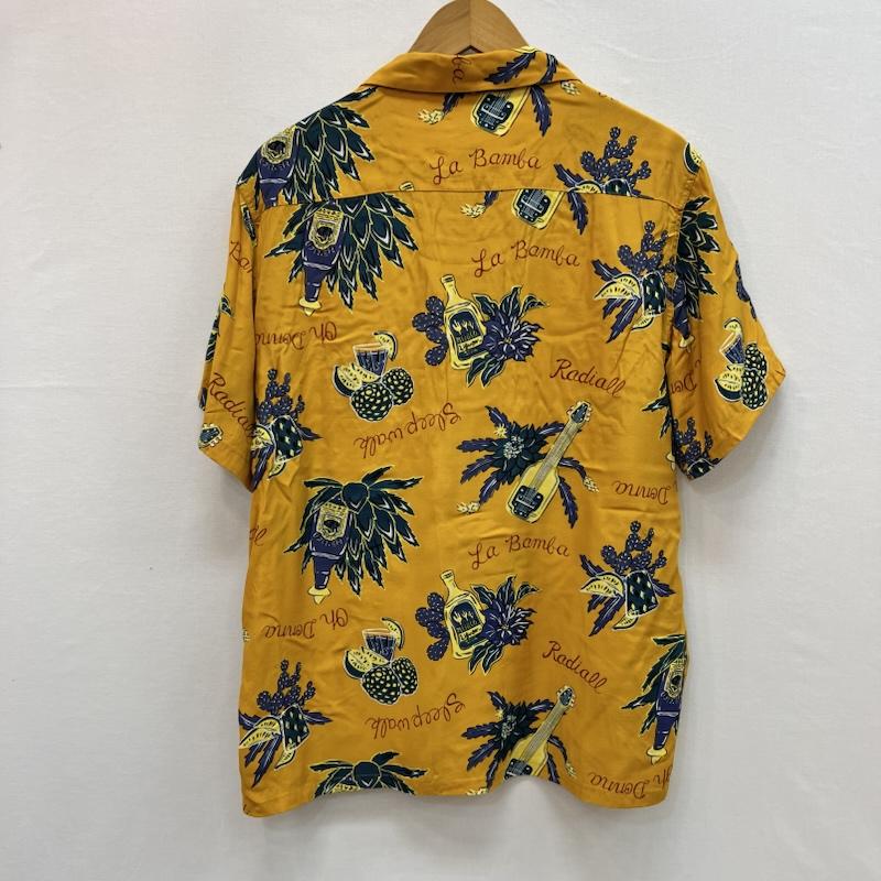 ラディアル RADIALL シャツ、ブラウス 半袖 レーヨン アロハシャツ 開襟 L 黄 / イエロー / yellow メンズ USED 古着 中古 50159463