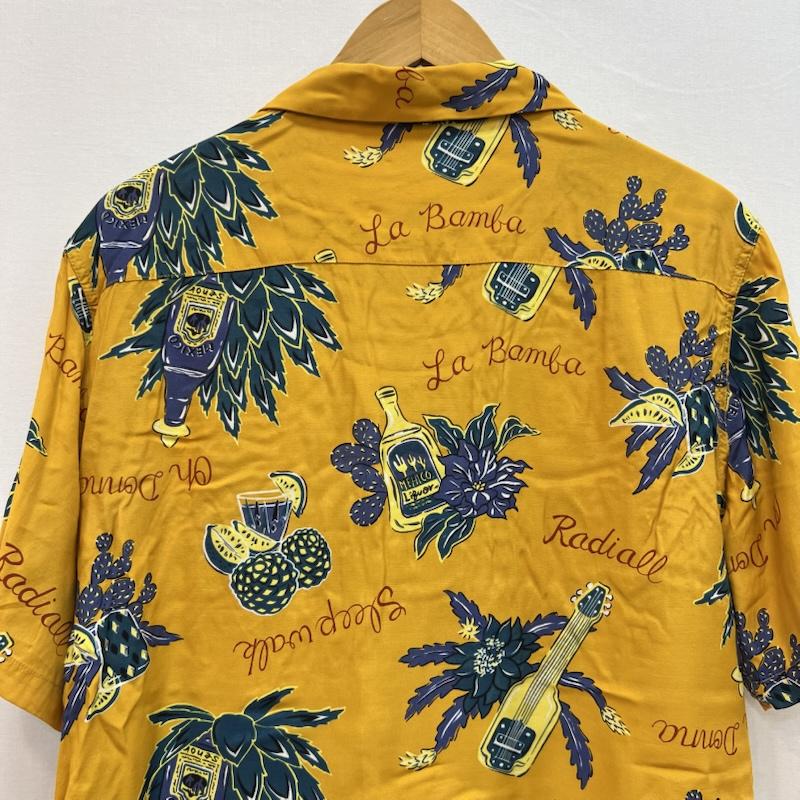 ラディアル RADIALL シャツ、ブラウス 半袖 レーヨン アロハシャツ 開襟 L 黄 / イエロー / yellow メンズ USED 古着 中古 50159463