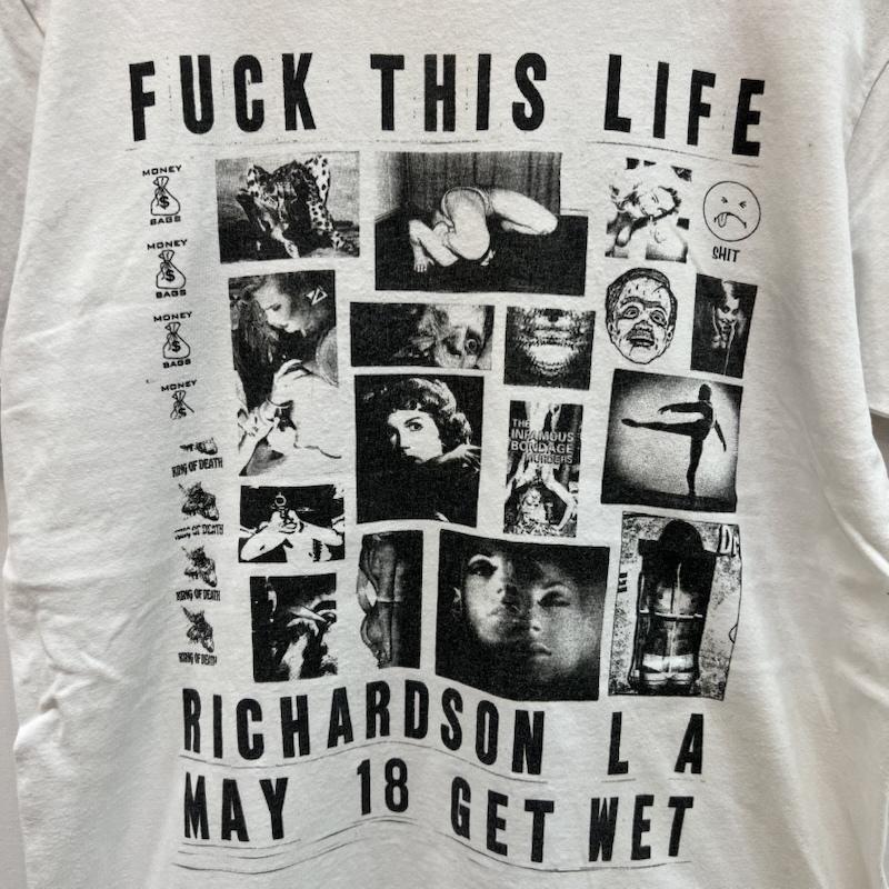 古着 USED Tシャツ 半袖 Richardson Weirdo Dave コラボ Fuck This Life展 記念 Tシャツ S 白 / ホワイト / white メンズ USED 古着 中古 50159473