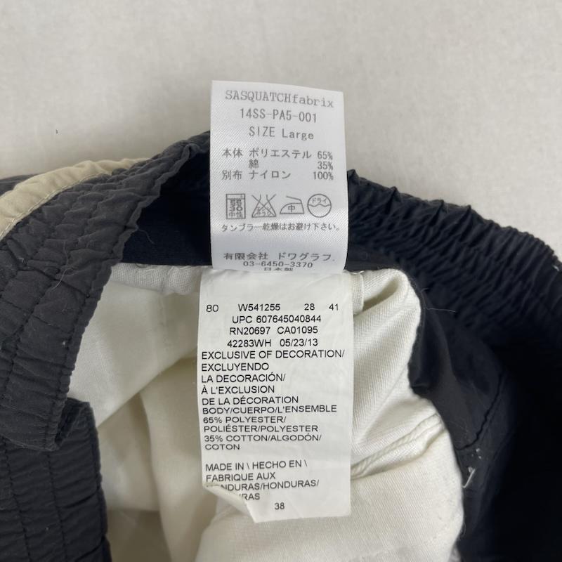 サスクワァッチファブリックス SASQUATCHfabrix. パンツ ショートパンツ Dickies コラボ 14ss レイヤード ハーフ パンツ 14ss-pa5-001 L 白 / ホワイト / white メンズ USED 古着 中古 50159478
