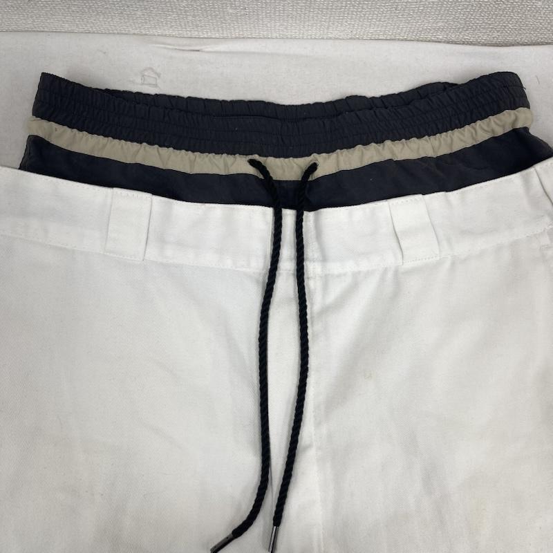 サスクワァッチファブリックス SASQUATCHfabrix. パンツ ショートパンツ Dickies コラボ 14ss レイヤード ハーフ パンツ 14ss-pa5-001 L 白 / ホワイト / white メンズ USED 古着 中古 50159478