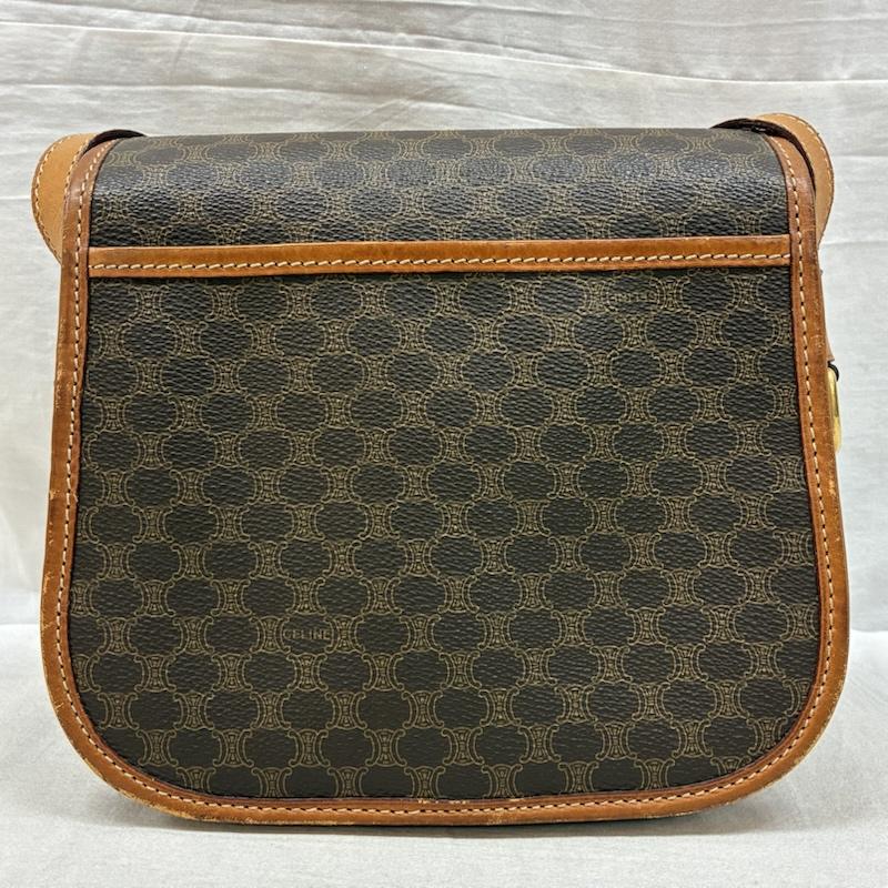 セリーヌ CELINE ショルダーバッグ ショルダーバッグ オールド マカダム PVC キャンバス レザー 斜め掛け クロスボディ ショルダーバッグ ゴールド金具 - レディース USED 古着 中古 50159481