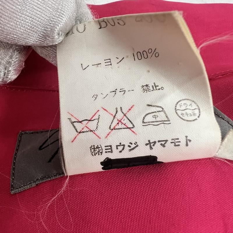 ヨウジヤマモトプールオム Yohji Yamamoto POUR HOMME シャツ、ブラウス 長袖 90s レーヨン 開襟シャツ アーカイブ ヴィンテージ M 桃 / ピンク / pink メンズ USED 古着 中古 50159483