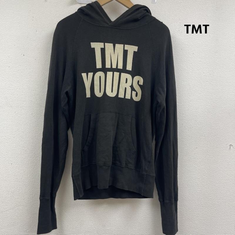 ティーエムティー TMT パーカー 長袖 日本製 YOURS BIG3 プリント ロゴ スウェット パーカー M 黒 / ブラック / black メンズ USED 古着 中古 50159501