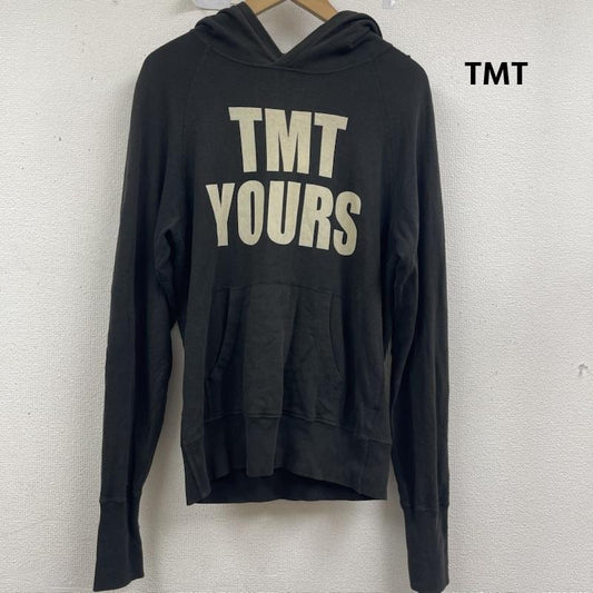 ティーエムティー TMT パーカー 長袖 日本製 YOURS BIG3 プリント ロゴ スウェット パーカー M 黒 / ブラック / black メンズ USED 古着 中古 50159501