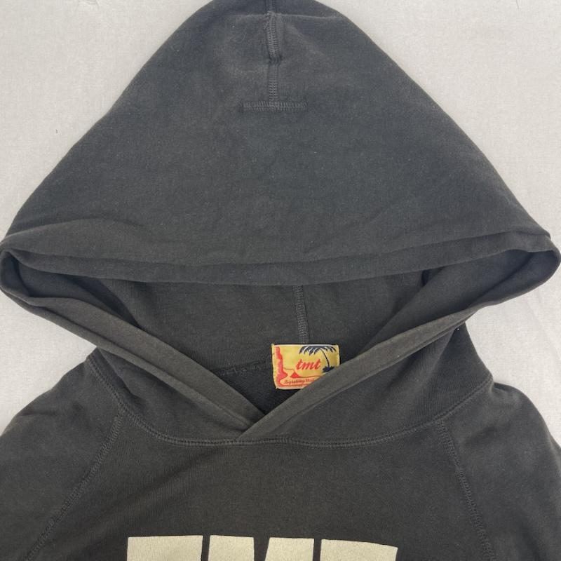 ティーエムティー TMT パーカー 長袖 日本製 YOURS BIG3 プリント ロゴ スウェット パーカー M 黒 / ブラック / black メンズ USED 古着 中古 50159501