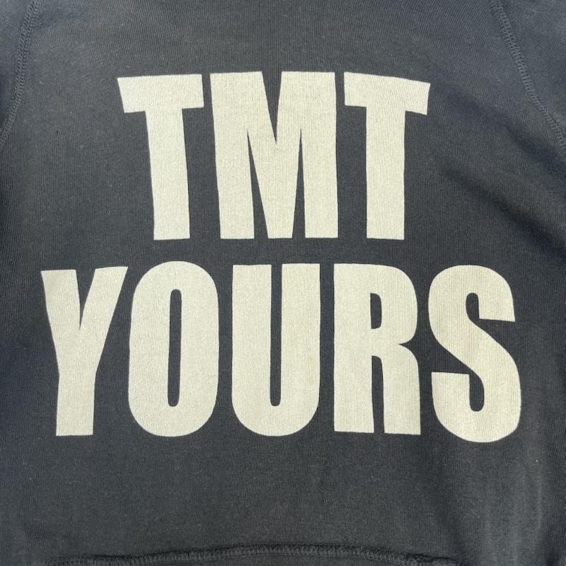 ティーエムティー TMT パーカー 長袖 日本製 YOURS BIG3 プリント ロゴ スウェット パーカー M 黒 / ブラック / black メンズ USED 古着 中古 50159501