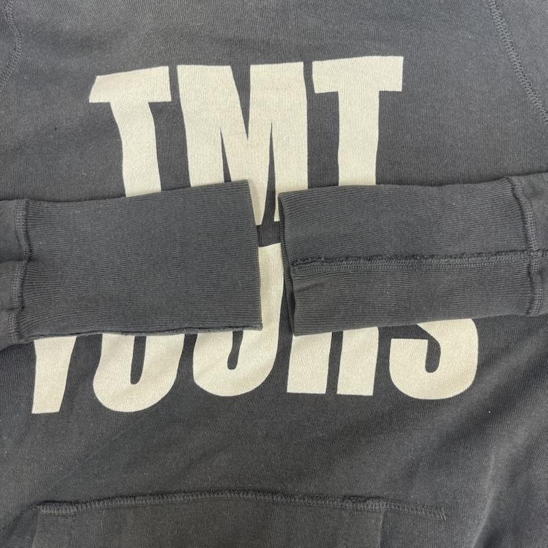 ティーエムティー TMT パーカー 長袖 日本製 YOURS BIG3 プリント ロゴ スウェット パーカー M 黒 / ブラック / black メンズ USED 古着 中古 50159501