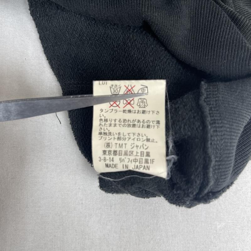 ティーエムティー TMT パーカー 長袖 日本製 YOURS BIG3 プリント ロゴ スウェット パーカー M 黒 / ブラック / black メンズ USED 古着 中古 50159501