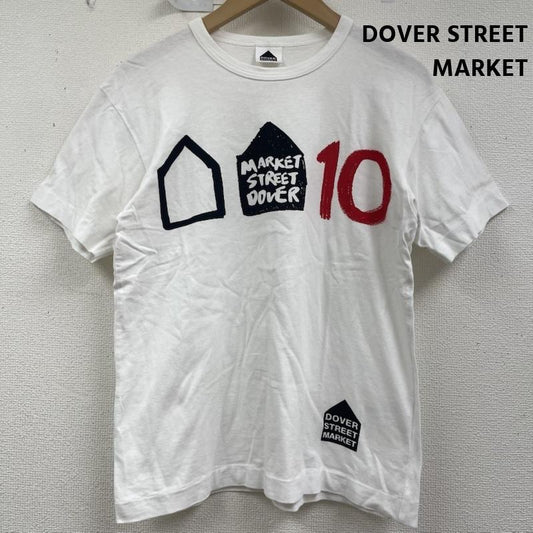 ドーバーストリートマーケット DOVER STREET MARKET Tシャツ 半袖 日本製 10周年 アニバーサリー 限定 ロゴ デザイン Tシャツ M 白 / ホワイト / white メンズ USED 古着 中古 50159508