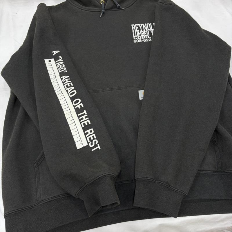 カーハート Carhartt パーカー 長袖 ロゴ プリント フーディー プルオーバー パーカー ORIGINAL FIT スウェット 裏起毛 XL ロゴ、文字 X プリント 黒 / ブラック / black X 白 / ホワイト / white メンズ USED 古着 中古 50159509