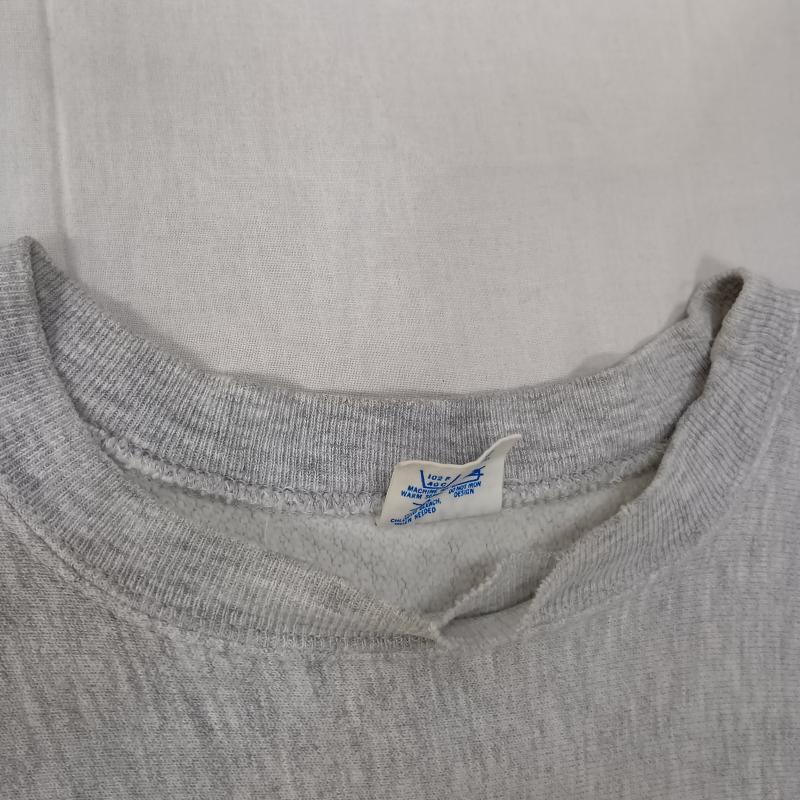 チャンピオン Champion トレーナー 長袖 80s リバースウィーブトリコタグ前期 カレッジロゴ スウェット グレー XL XL プリント X ロゴ、文字 灰 / グレー / gray メンズ USED 古着 中古 50159521