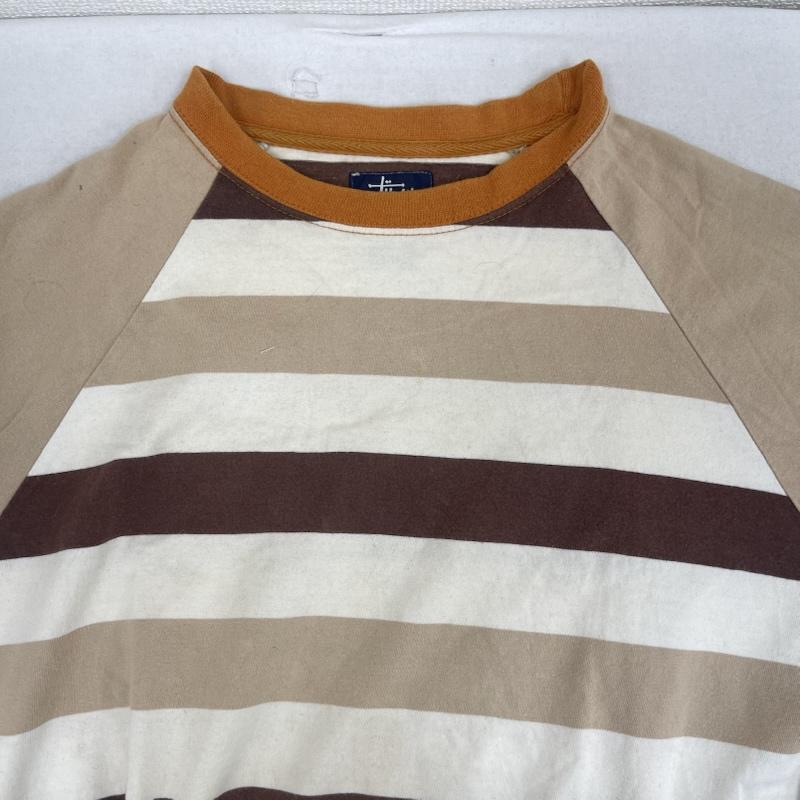 ステューシー STUSSY Tシャツ 半袖 90s 00s ラグラン マルチカラー ボーダー Tシャツ S 茶 / ブラウン / brown メンズ USED 古着 中古 50159525