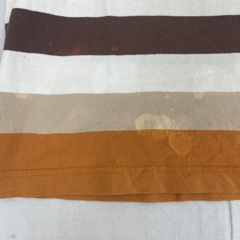 ステューシー STUSSY Tシャツ 半袖 90s 00s ラグラン マルチカラー ボーダー Tシャツ S 茶 / ブラウン / brown メンズ USED 古着 中古 50159525