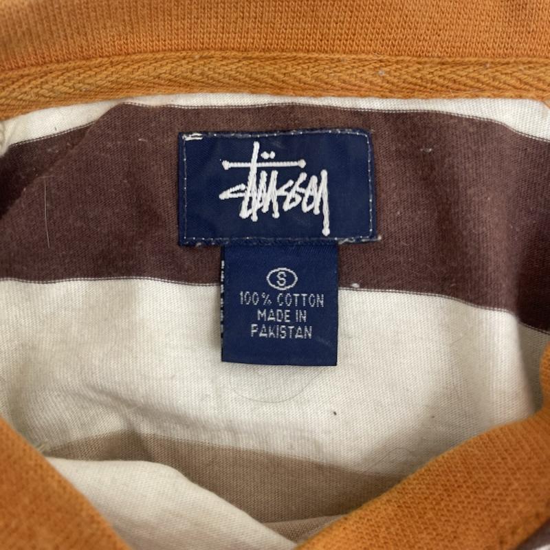 ステューシー STUSSY Tシャツ 半袖 90s 00s ラグラン マルチカラー ボーダー Tシャツ S 茶 / ブラウン / brown メンズ USED 古着 中古 50159525