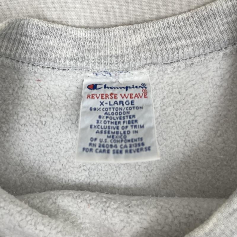 チャンピオン Champion トレーナー 長袖 90s メキシコ製 REVERSE WEAVE NEBRASKA スウェット XL 灰 / グレー / gray メンズ USED 古着 中古 50159527