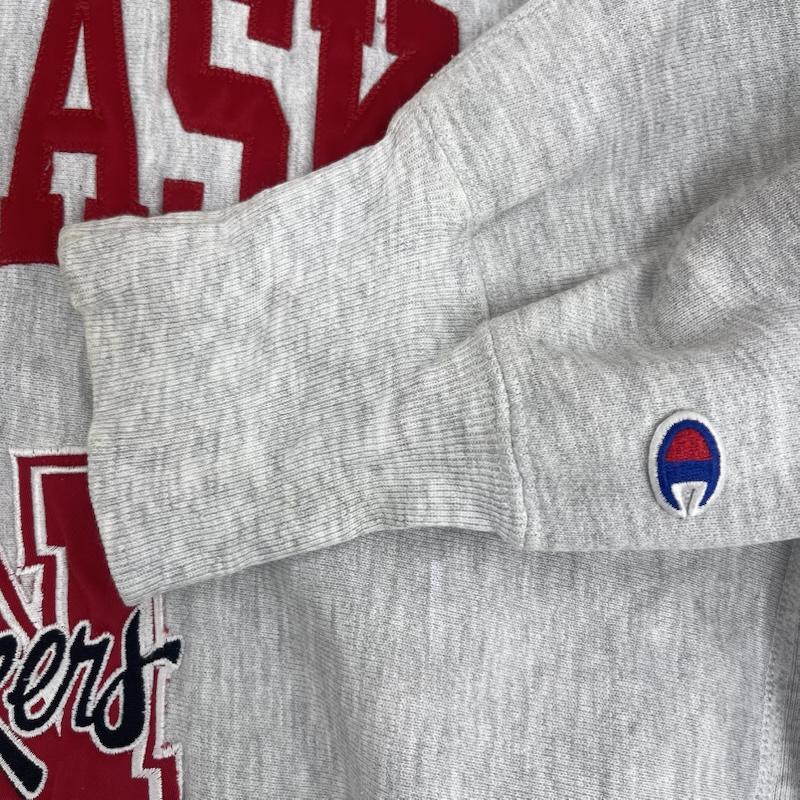 チャンピオン Champion トレーナー 長袖 90s メキシコ製 REVERSE WEAVE NEBRASKA スウェット XL 灰 / グレー / gray メンズ USED 古着 中古 50159527