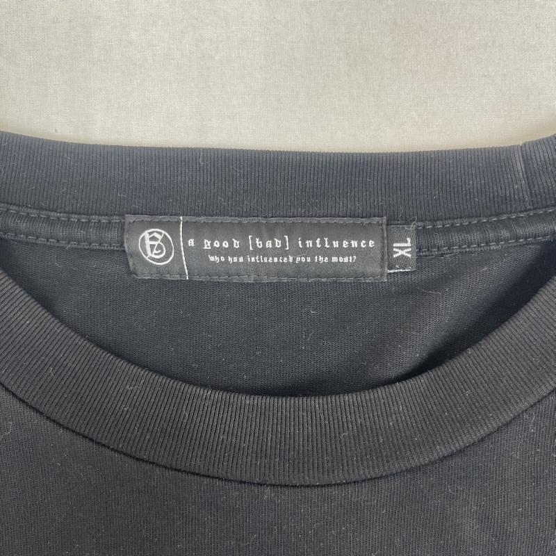 古着 USED Tシャツ 長袖 A GOOD BAD INFLUENCEZEPP SKULL FACE ロングスリーブ Tシャツ XL 黒 / ブラック / black メンズ USED 古着 中古 50159528