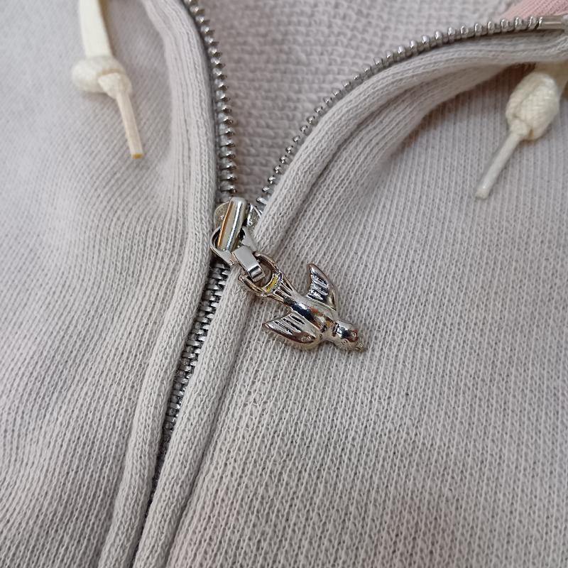 ミナペルホネン mina perhonen パーカー 長袖 フルジップパーカー beige 36 無地 ベージュ / ベージュ / beige レディース USED 古着 中古 50159531