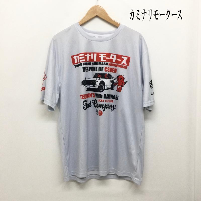 テッドマン TEDMAN Tシャツ 半袖 TEDMAN カミナリモータース　Tシャツ XL ワンポイント 灰 / グレー / gray メンズ USED 古着 中古 50159533