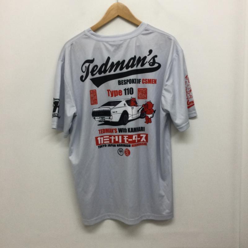 テッドマン TEDMAN Tシャツ 半袖 TEDMAN カミナリモータース　Tシャツ XL ワンポイント 灰 / グレー / gray メンズ USED 古着 中古 50159533